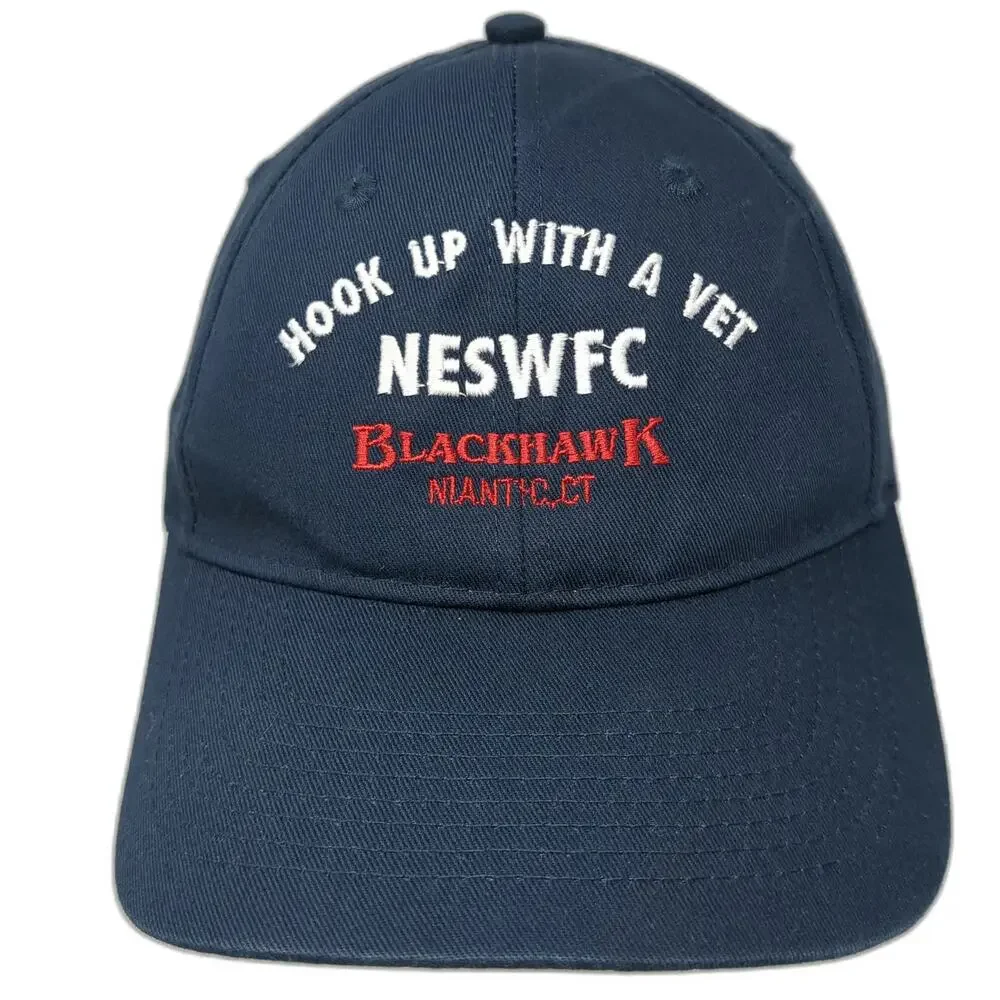 Port & Company Baseball Cap Blue One Size NESWFC Blackhawk Niantic CT Hat